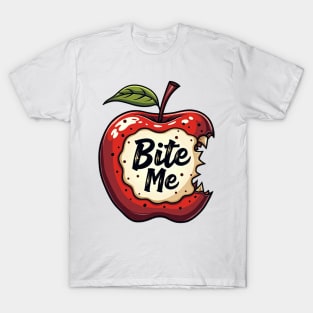Bite Me Apple – Bold & Juicy Attitude T-Shirt